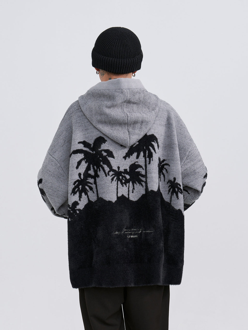 PCLP "King Palm" Knit Hoodie by Jobatua.com