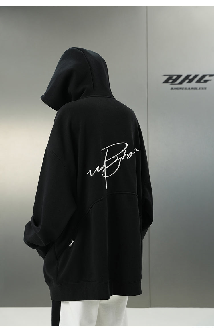 BJHG Script Logo Hoodie by jobatua.com