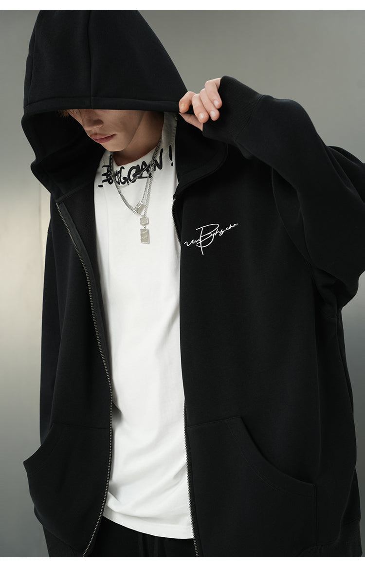 BJHG Script Logo Hoodie by jobatua.com