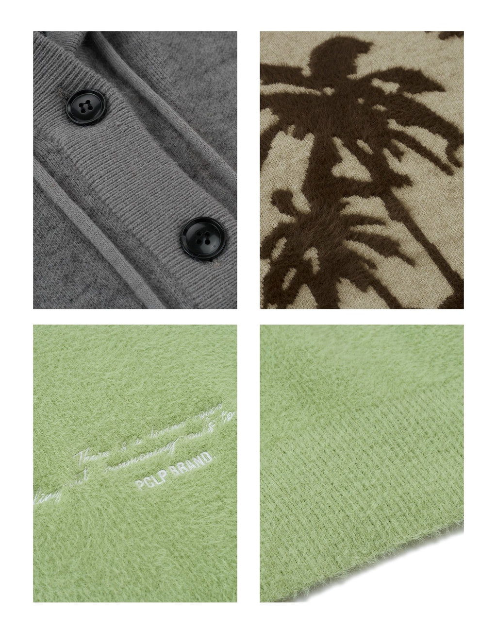 PCLP "King Palm" Knit Hoodie by Jobatua.com